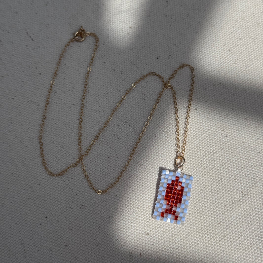 Beaded Pendant Necklace - Fishy Fishy