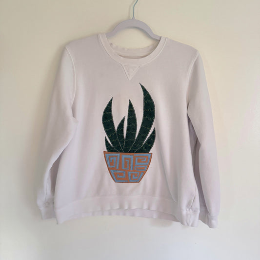 Scrap Sweatshirt - Potted Plant