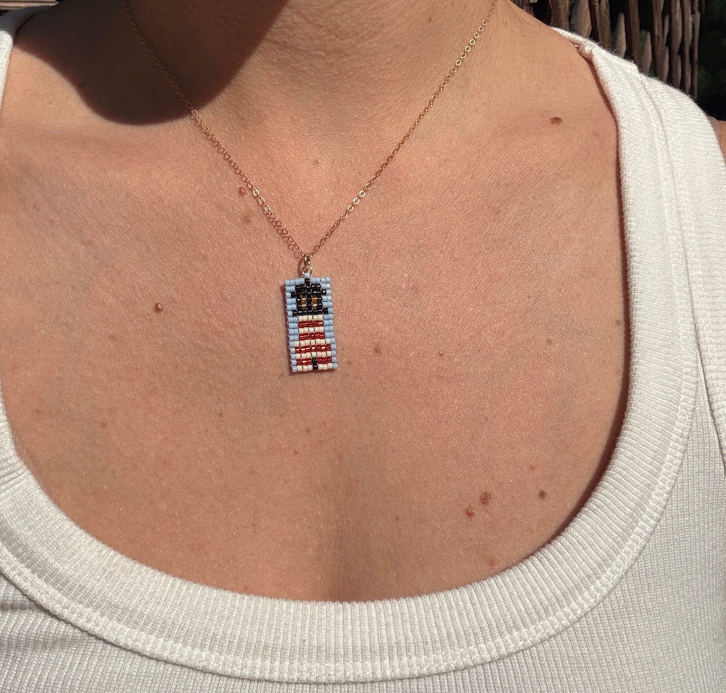 Beaded Pendant Necklace - Light Keeper