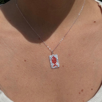 Beaded Pendant Necklace - Fishy Fishy