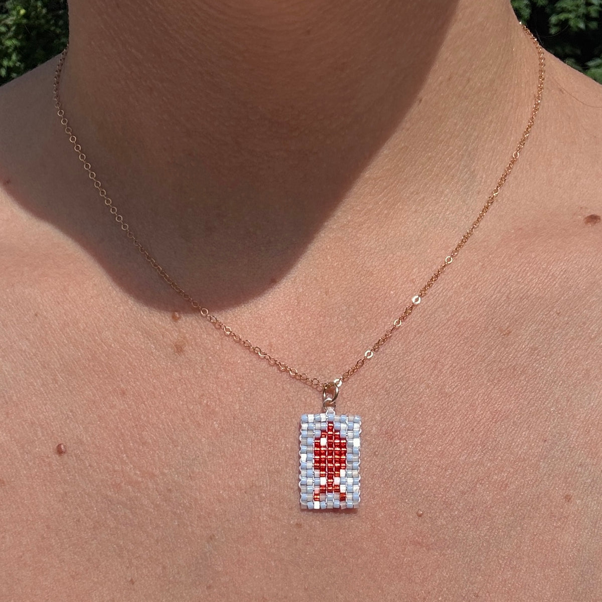 Beaded Pendant Necklace - Fishy Fishy