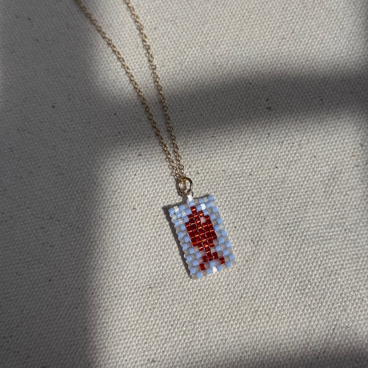 Beaded Pendant Necklace - Fishy Fishy