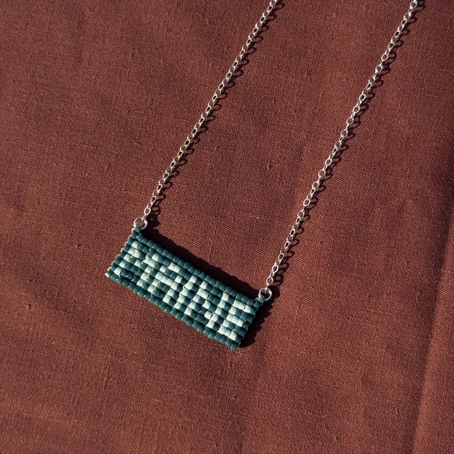 Beaded Pendant Necklace - MAINE