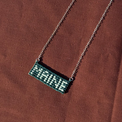 Beaded Pendant Necklace - MAINE