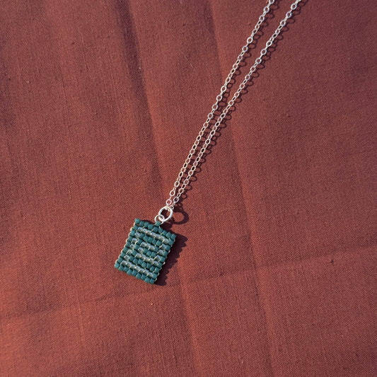 Beaded Pendant Necklace - Whirlpool
