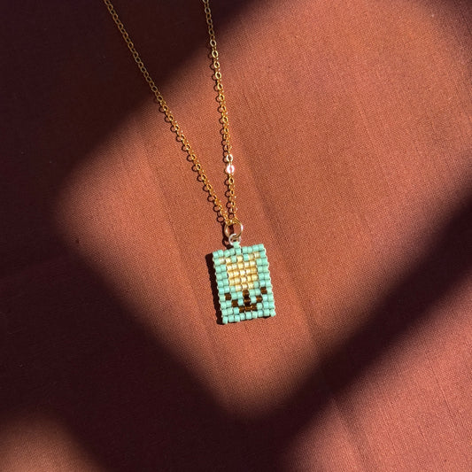 Beaded Pendant Necklace - Fresh Picked