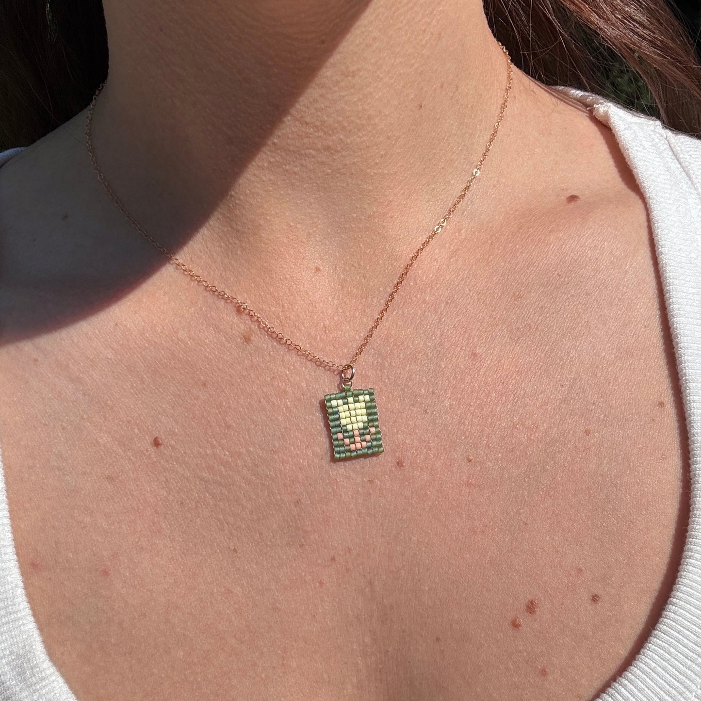 Beaded Pendant Necklace - Fresh Picked