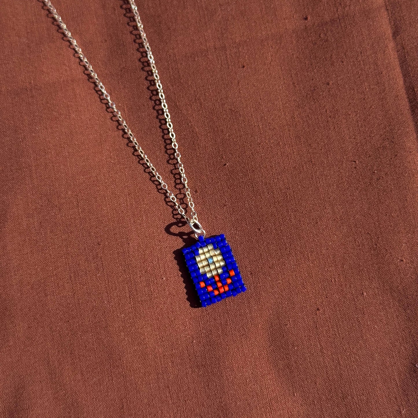 Beaded Pendant Necklace - Hello Sunshine
