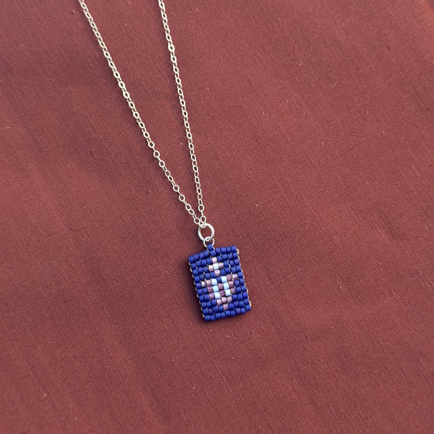 Beaded Pendant Necklace - Flower Song
