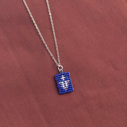 Beaded Pendant Necklace - Flower Song
