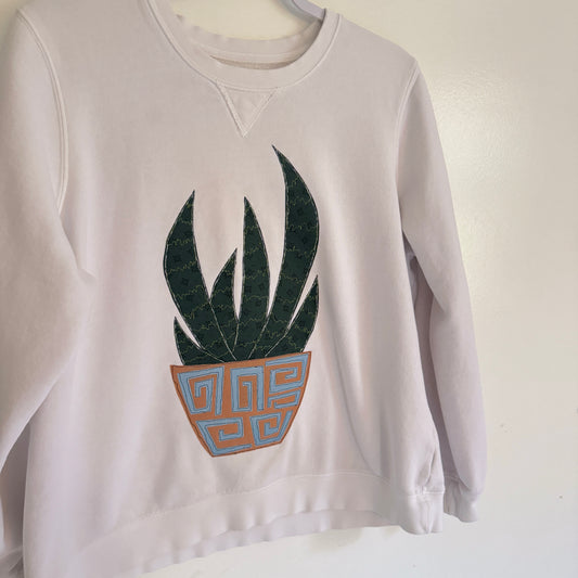 Scrap Sweatshirt - Potted Plant