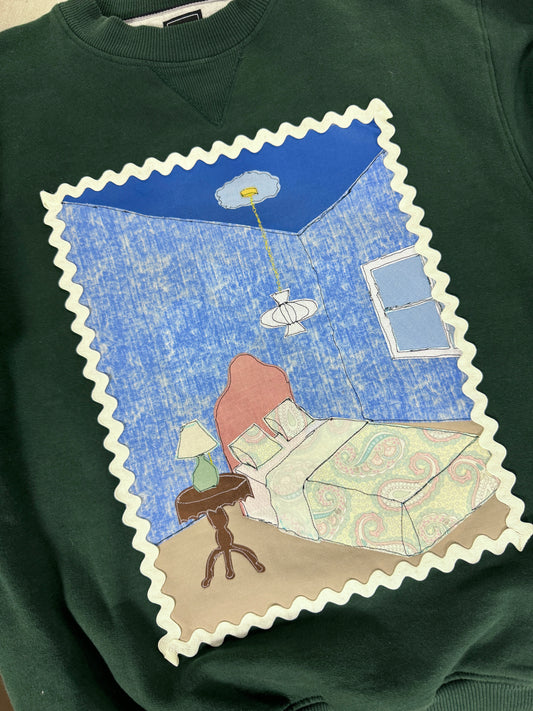 Scrap Sweatshirt - Bedroom Vignette