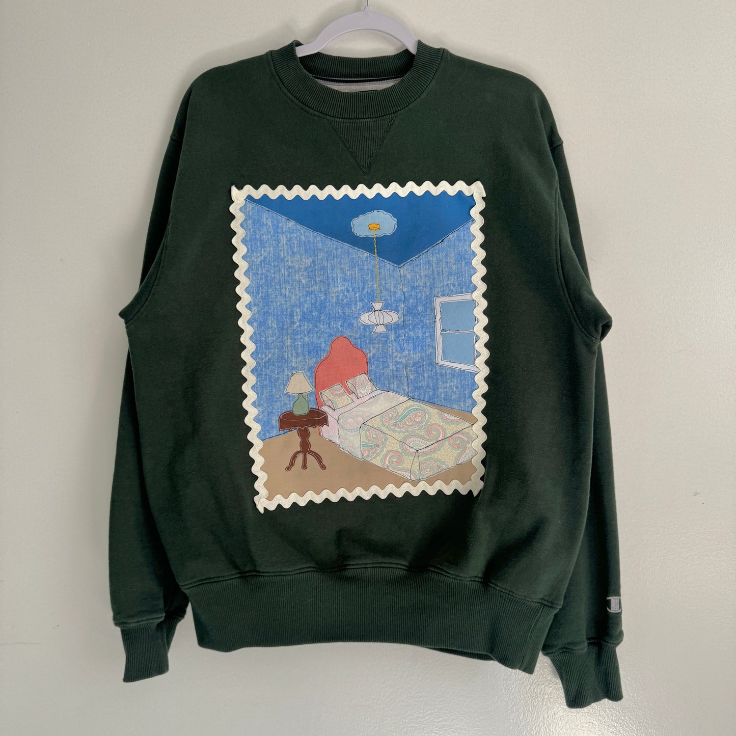 Scrap Sweatshirt - Bedroom Vignette