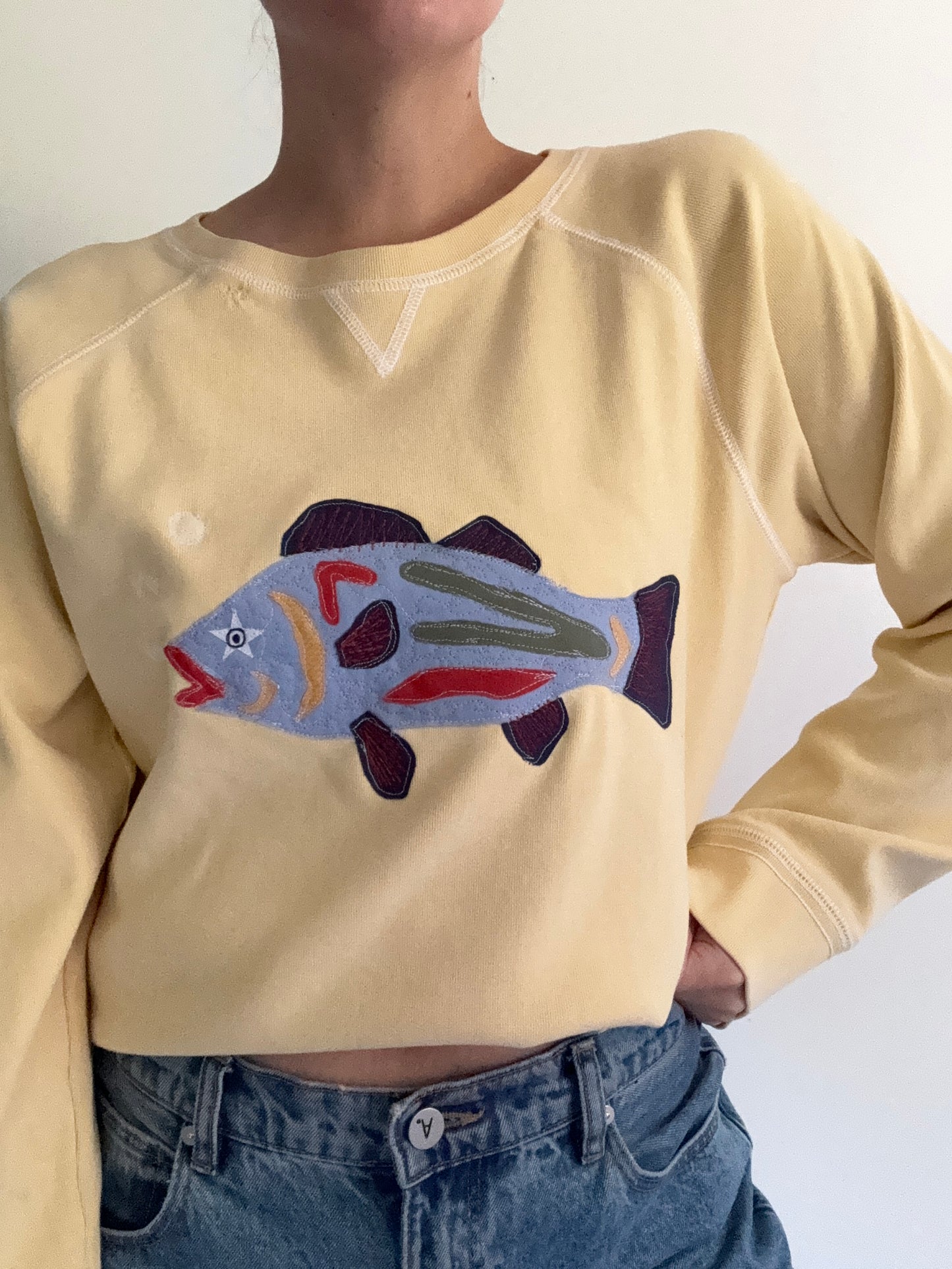 Scrap Sweatshirt - Fish