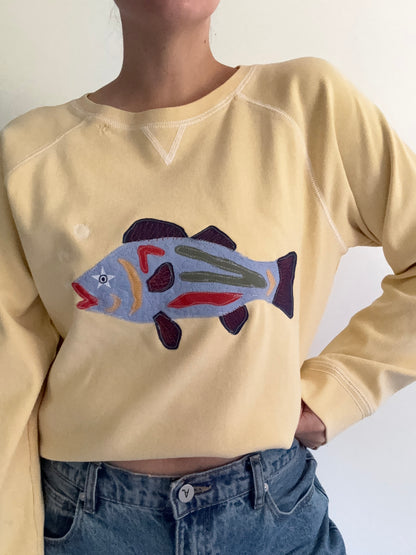 Scrap Sweatshirt - Fish