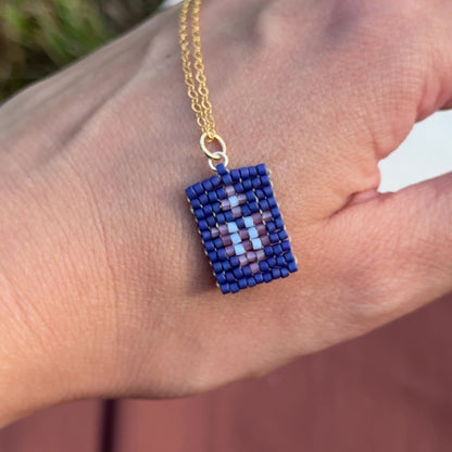 Beaded Pendant Necklace - Flower Song
