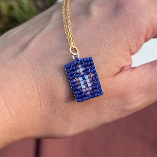 Beaded Pendant Necklace - Flower Song