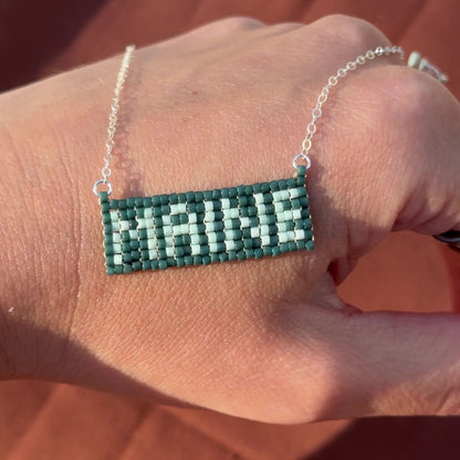 Beaded Pendant Necklace - MAINE
