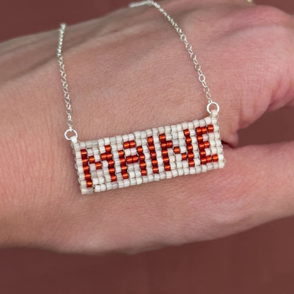 Beaded Pendant Necklace - MAINE